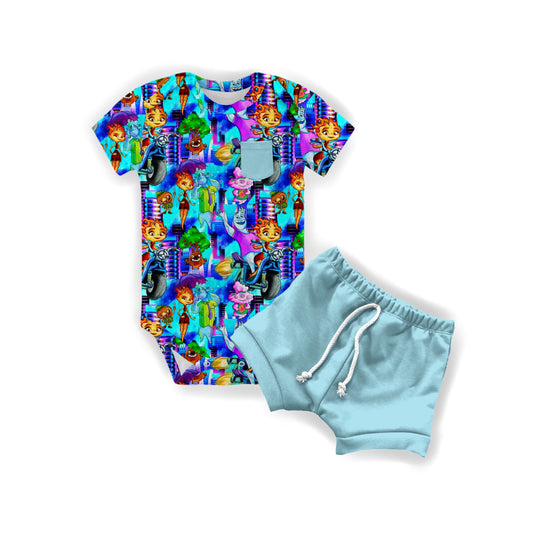 Neon Elements Onesie & Jogger Short Set