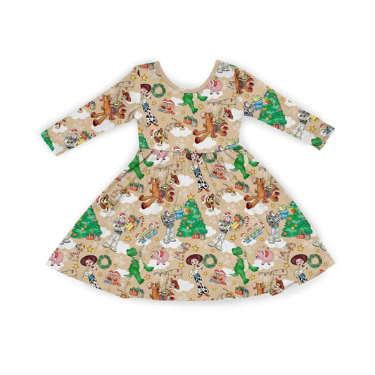 *Pre-Sale* Toys For Blissmas Long Sleeve Twirl Dress *ETS NOV*