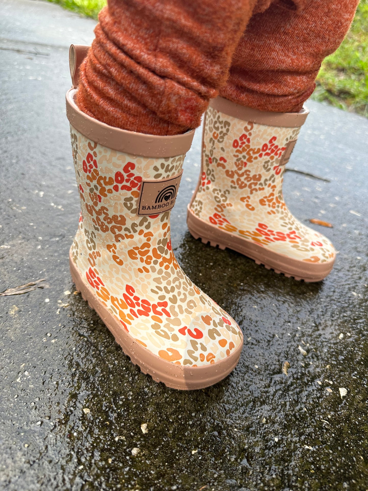 Pink Leopard RainBlissBoots