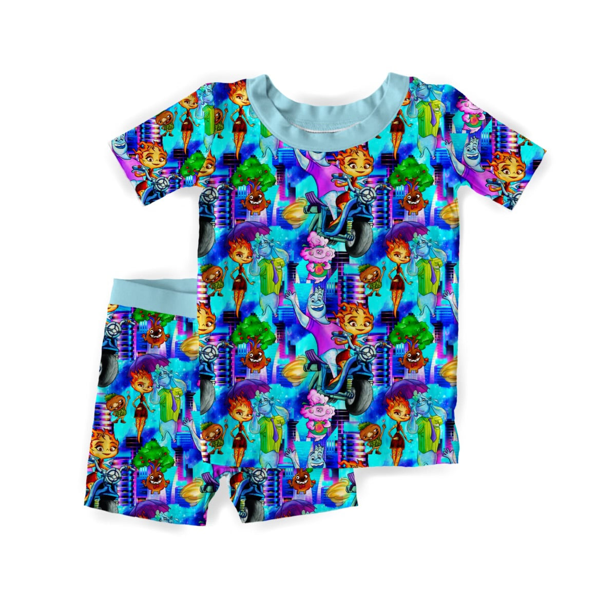 Neon Elements Short Sleeve Set