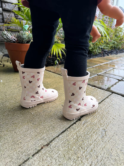 Pink CheckEARS RainBlissBoots