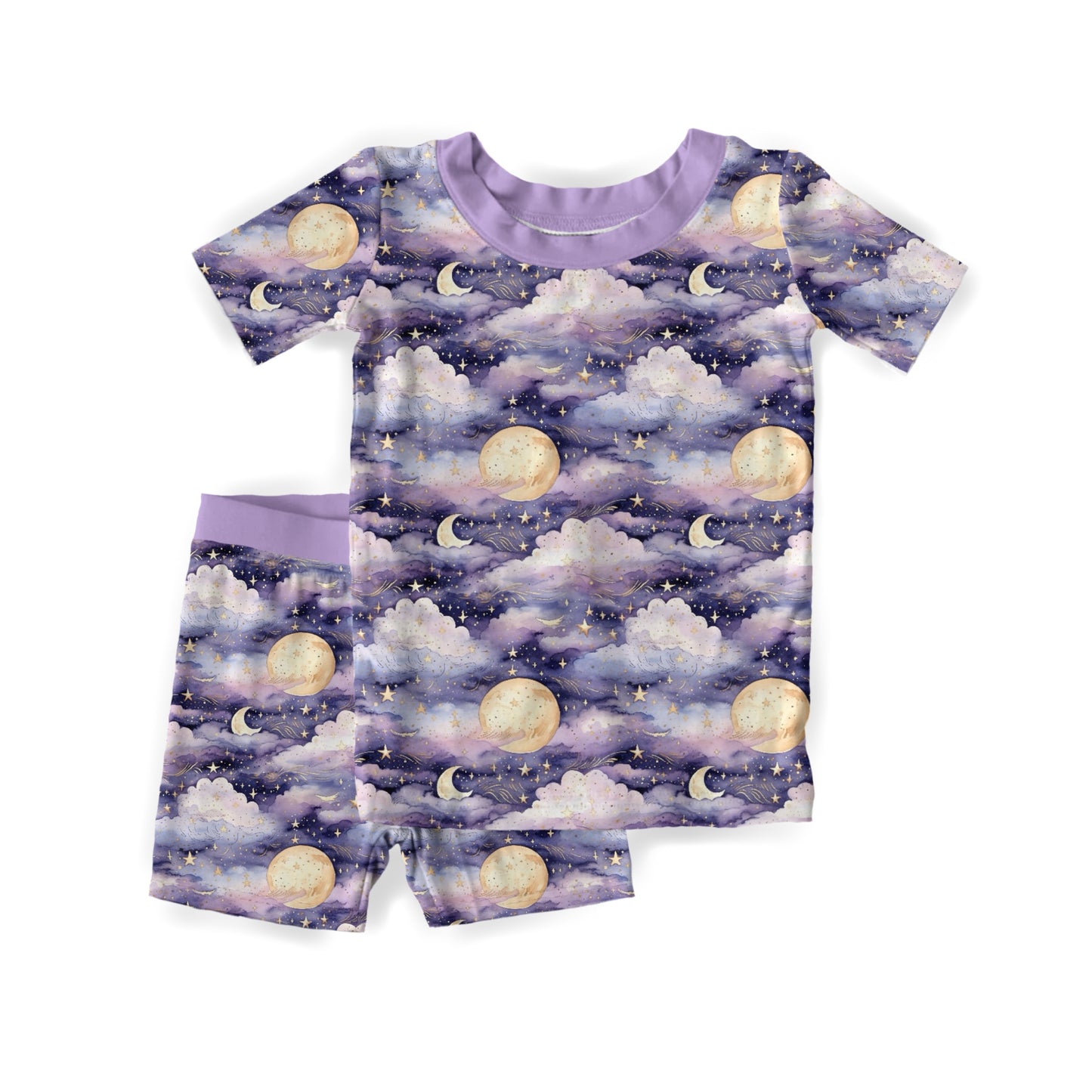 Cotton Candy Clouds Short Sleeve Set