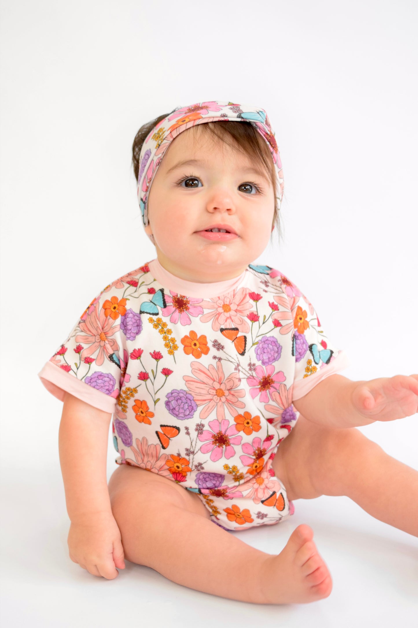 Wildflowers Short Sleeve Bubble Romper