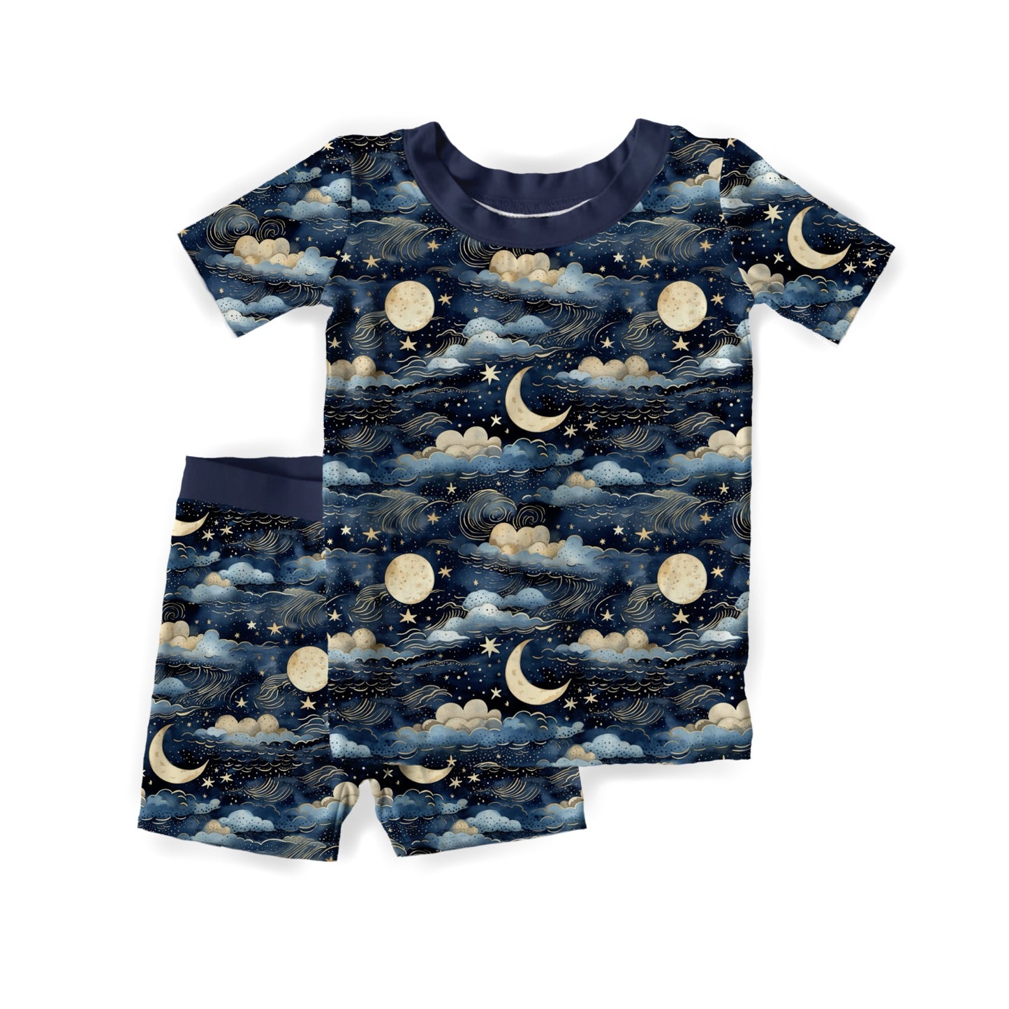 Ocean Clouds Short Sleeve Set