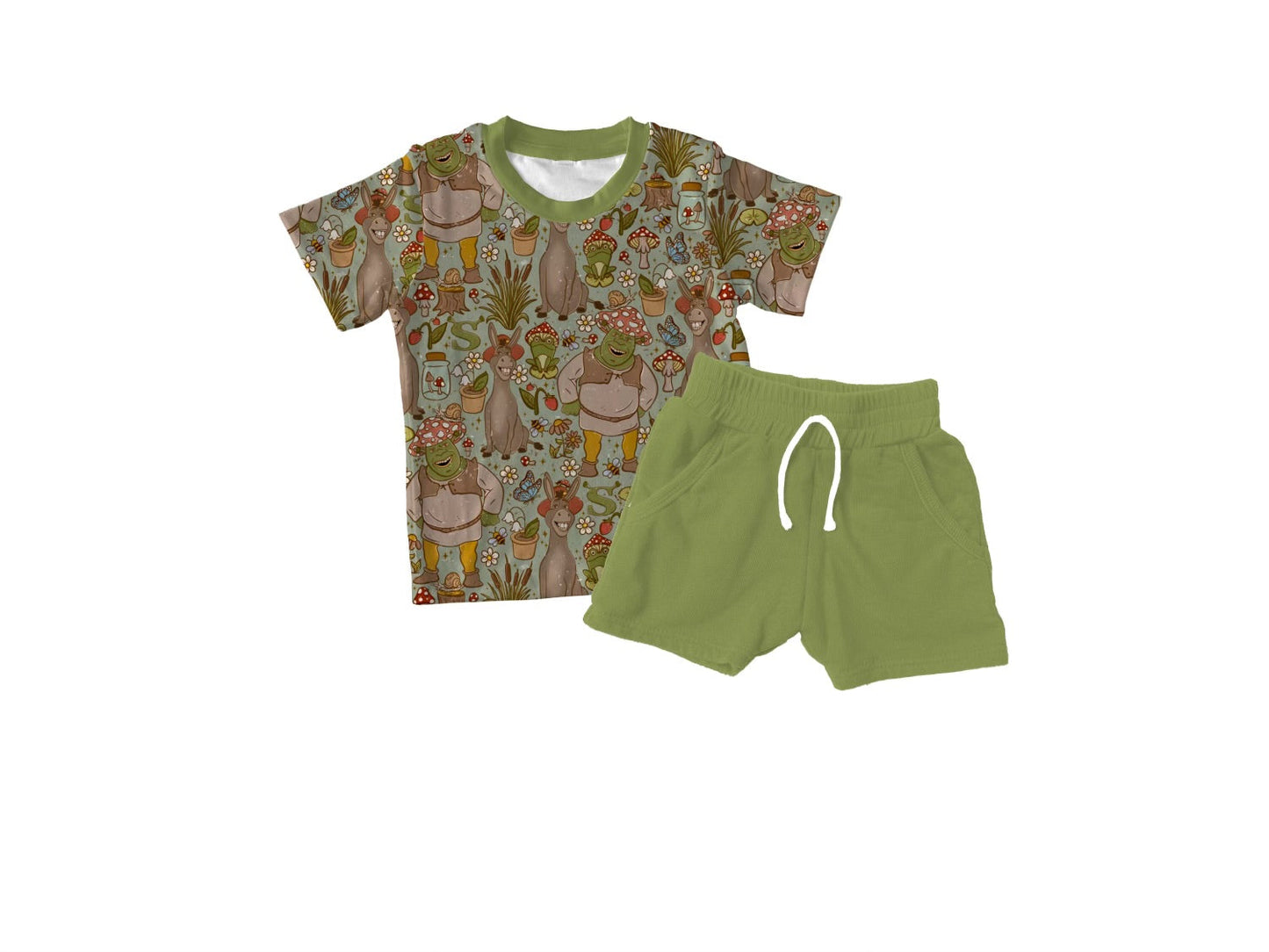 Donkey Short Sleeve & Jogger Short Set