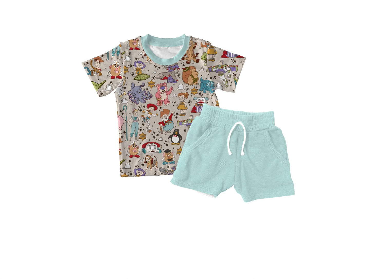 Toys R Us Short Sleeve & Jogger Short Set