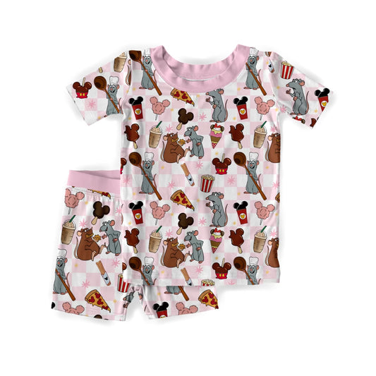 Little Pink Chef 2 Piece Short Sleeve Set