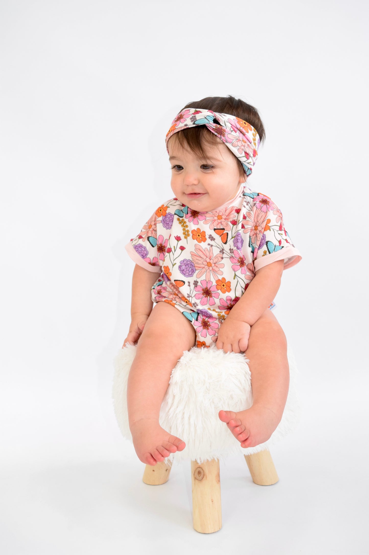 Wildflowers Short Sleeve Bubble Romper