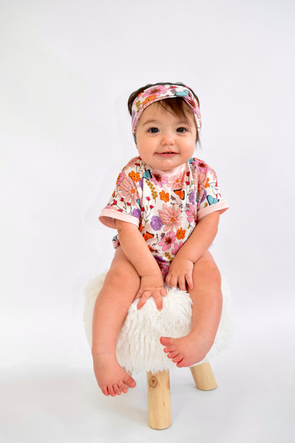 Wildflowers Short Sleeve Bubble Romper