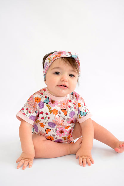 Wildflowers Short Sleeve Bubble Romper