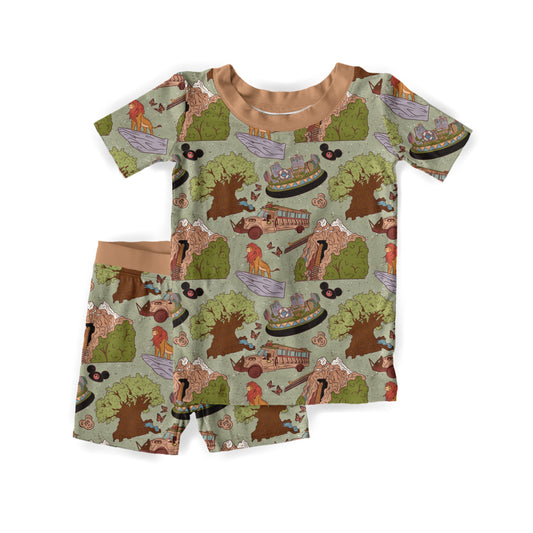 Animal Bliss Kingdom Short Sleeve Set