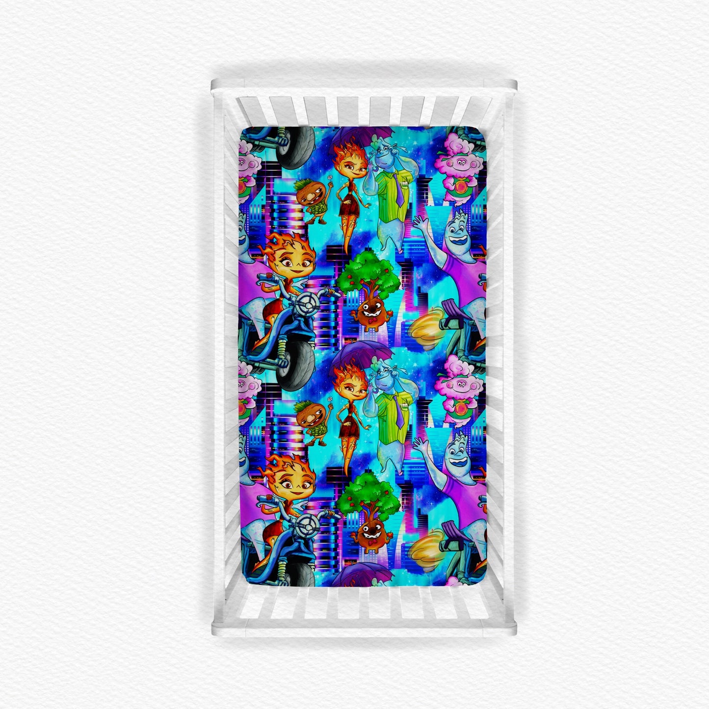 Neon Elements Bed Sheet