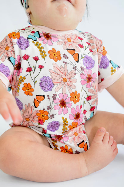 Wildflowers Short Sleeve Bubble Romper