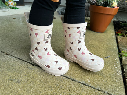 Pink CheckEARS RainBlissBoots