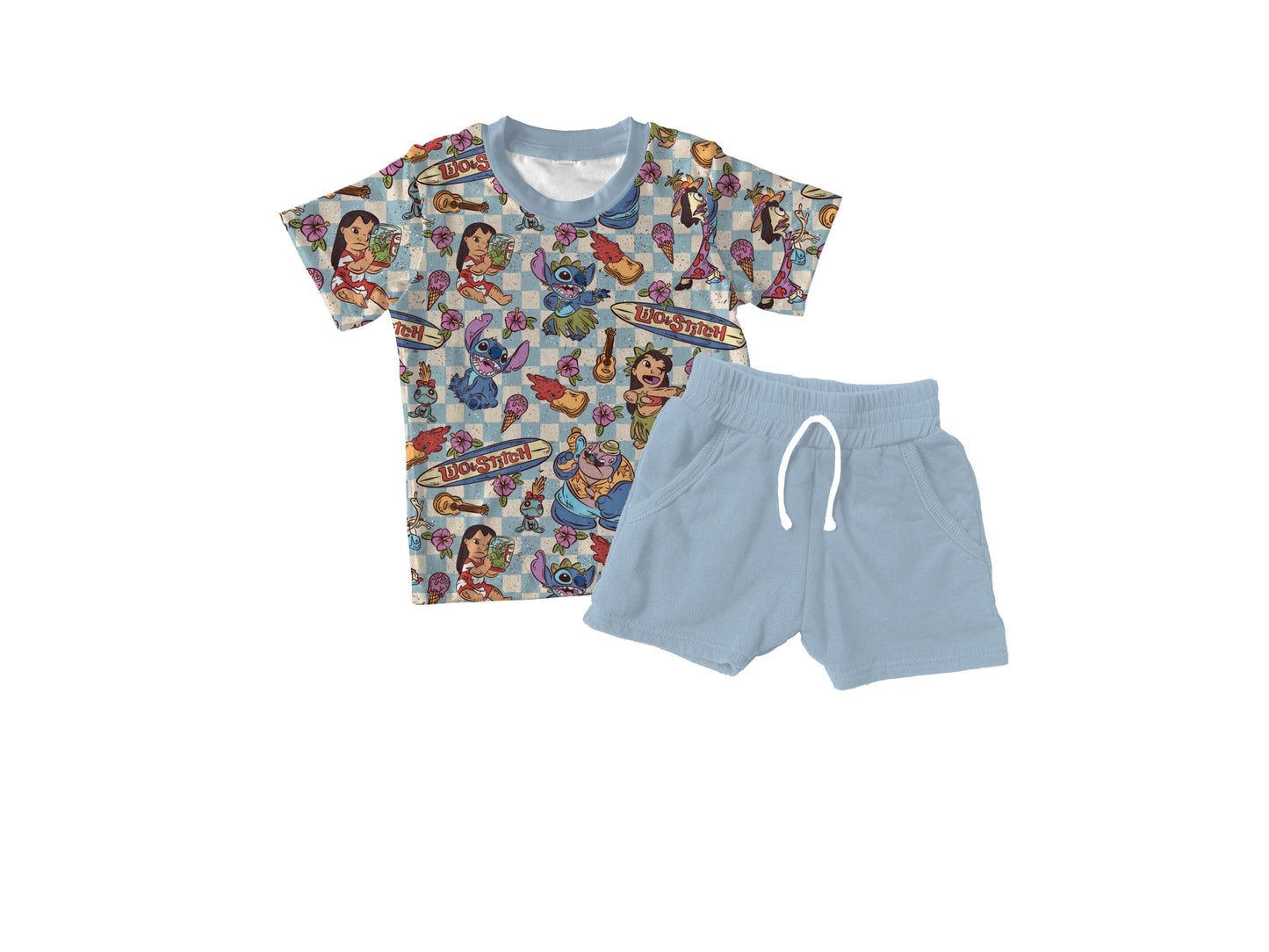 Aloha Short Sleeve & Jogger Short Set