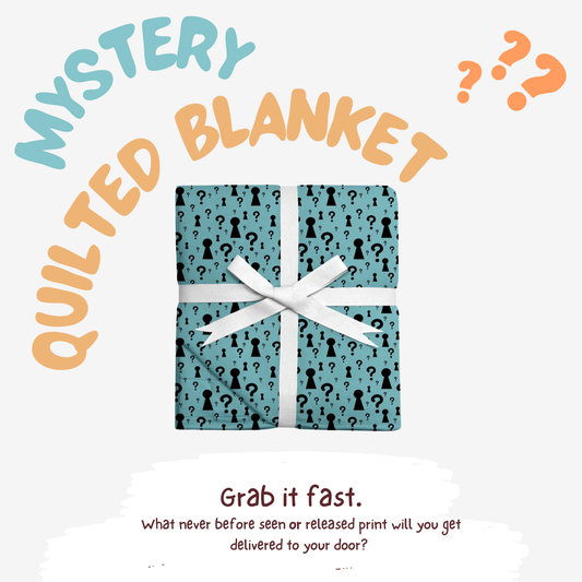 Mystery Print #1 Quilted Bamboo Blanket