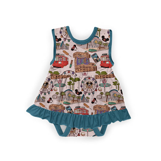 Blissland Cali Tank Bodysuit Twirl