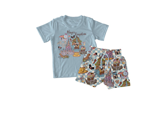 *Pre-Sale* Magic Bliss Kingdom Short Sleeve Bamboo Graphic Tee & Jogger Short Set *ETS OCT*