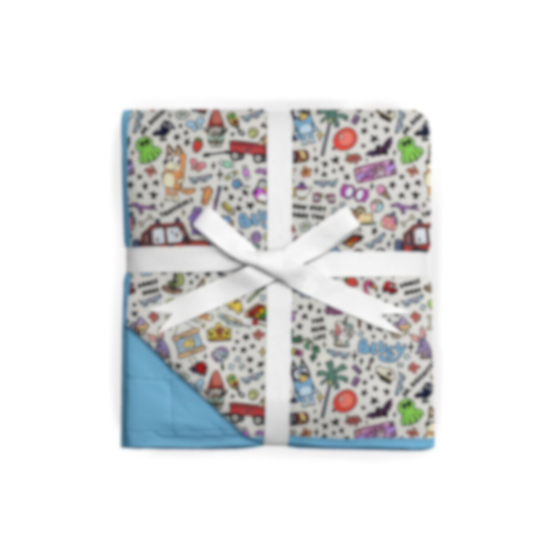 *Pre-Sale* Pup Doodles Quilted Bamboo Blanket *ETS OCT*