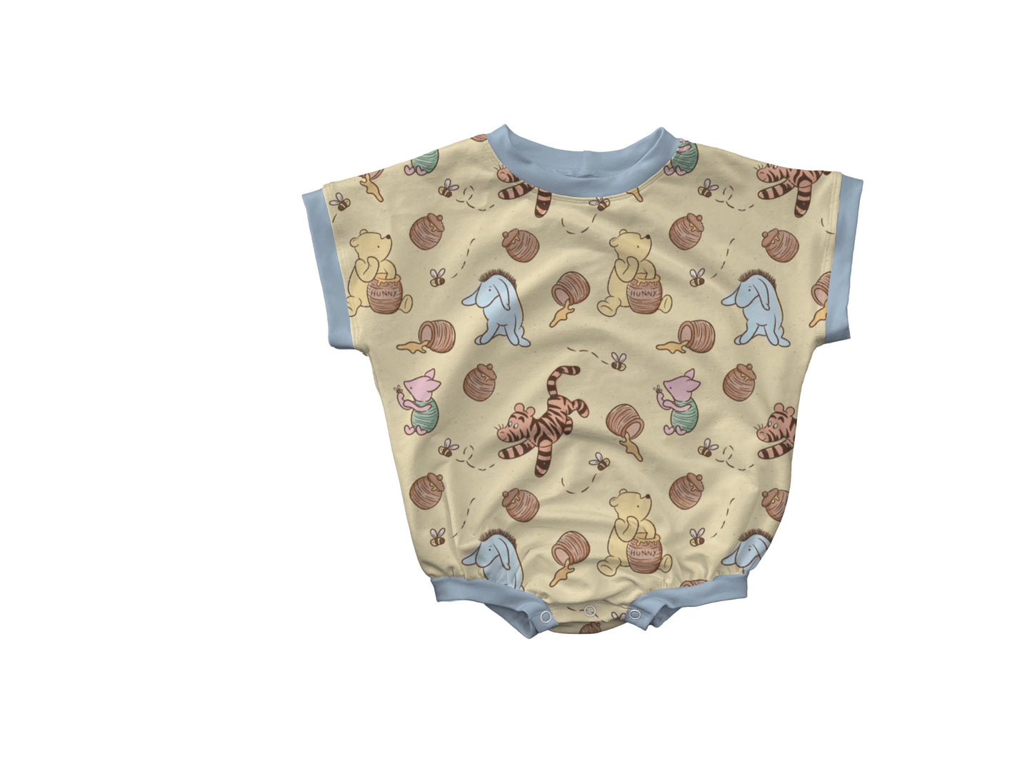 Winnie's Bees Short Sleeve Bubble Romper