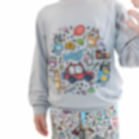 Pup Doodles Bamboo Terry Bamboo Graphic Crewneck