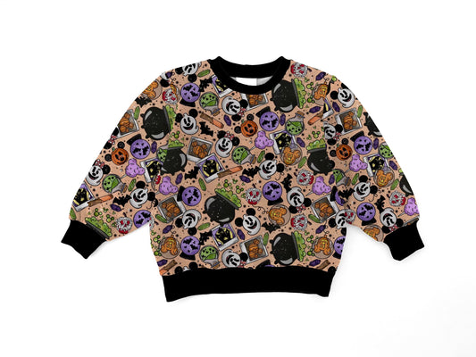 Magical Spooky Elements Bamboo Terry Bamboo Crewneck