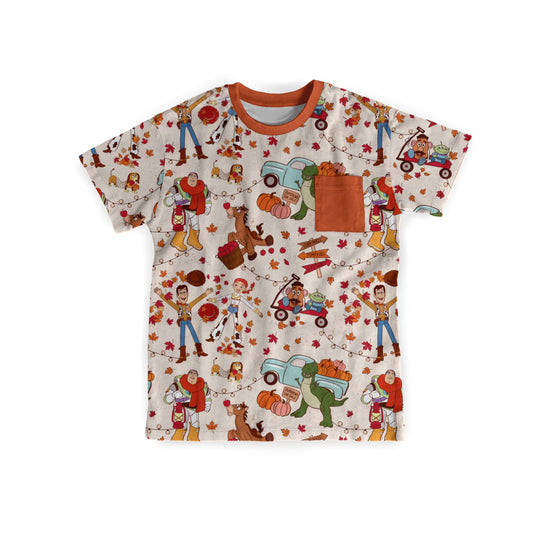 *Pre-Sale* Toys In Fall Bamboo Pocket Tee *ETS SEPT*