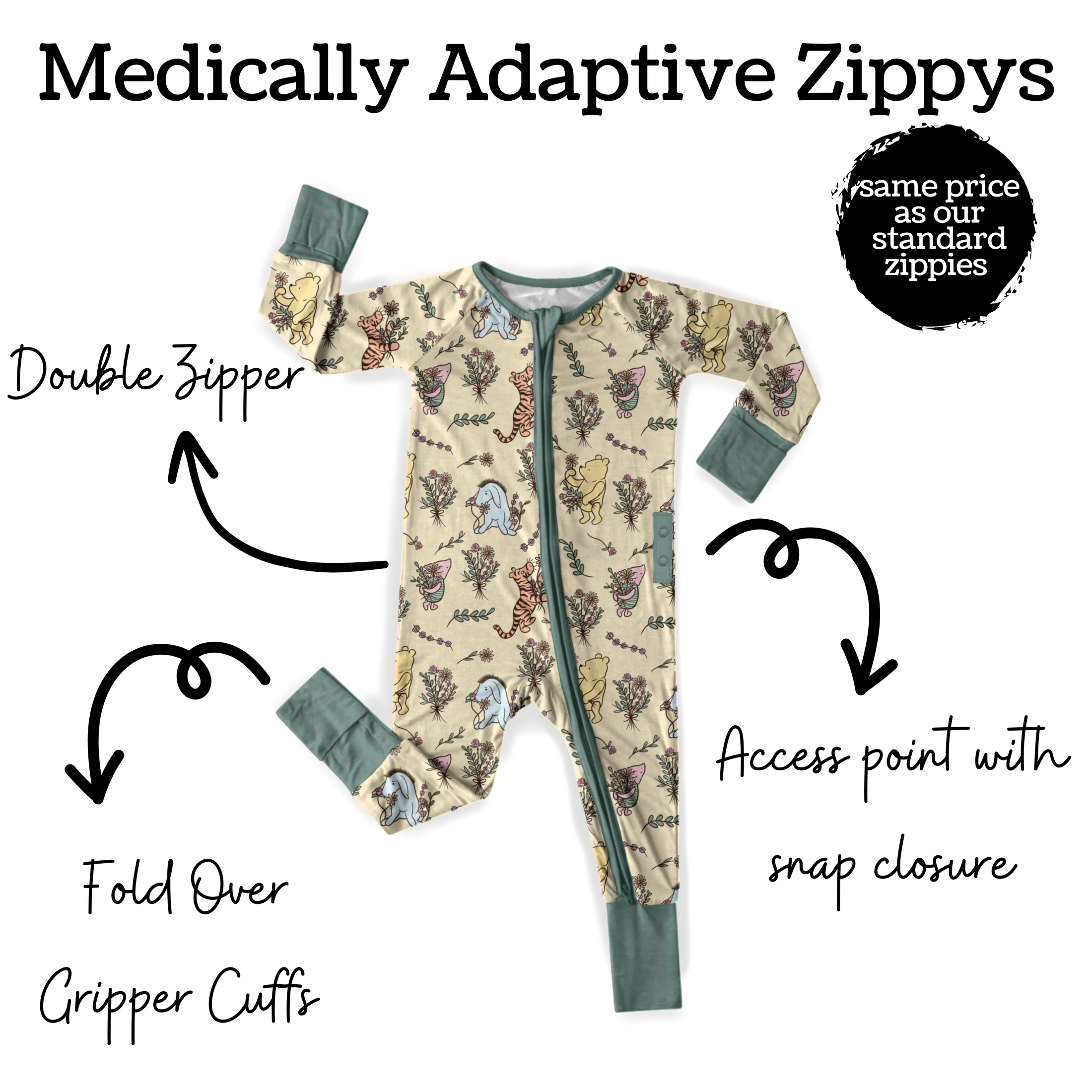 Winnie's Garden Medically Adaptive Zippy