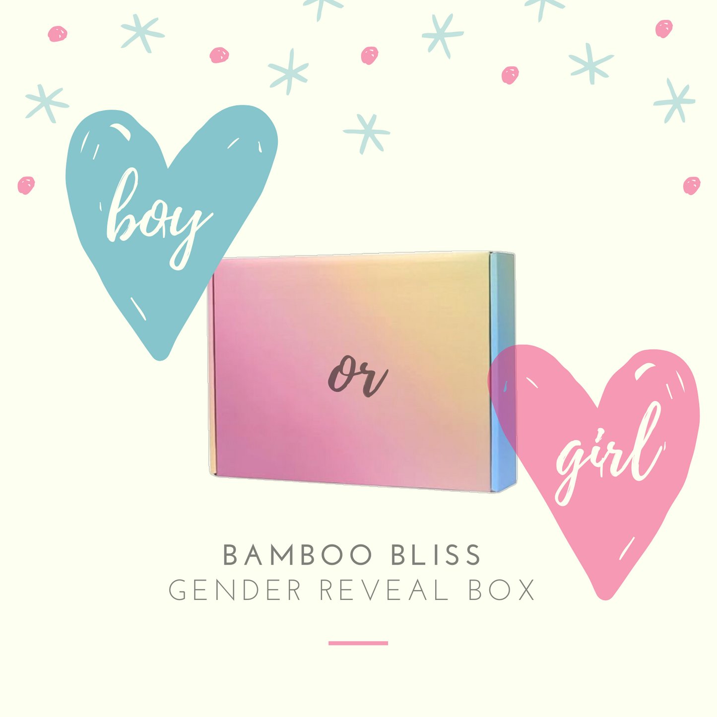 Bamboo Bliss Gender Reveal Box