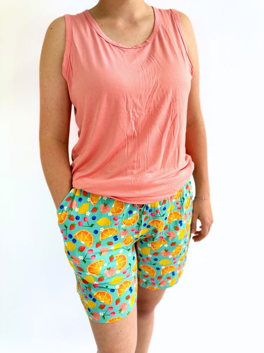 Summer Fruit Women's Tank & Shorts Lounge Set