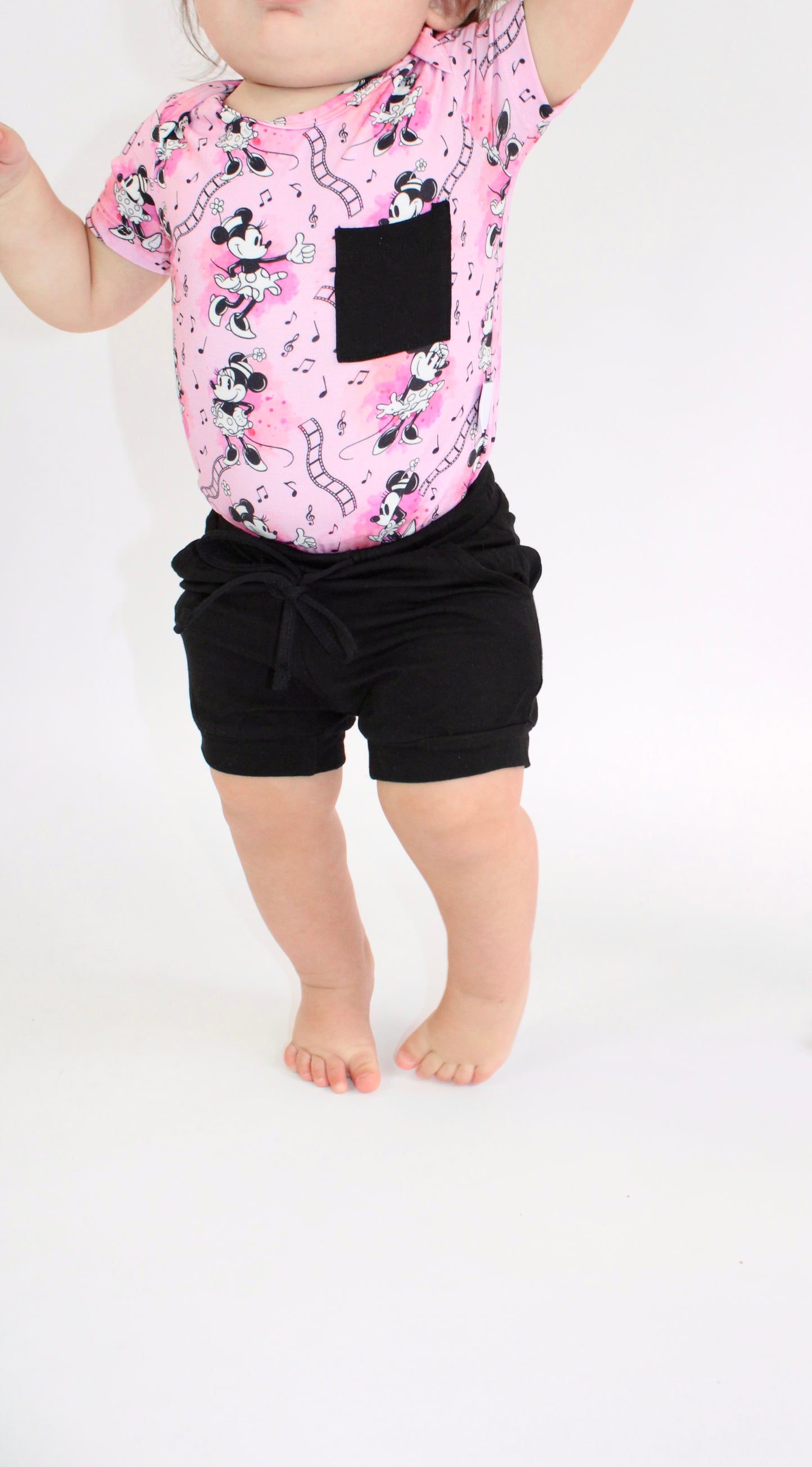 Steamboat Pink Onesie & Jogger Short Set